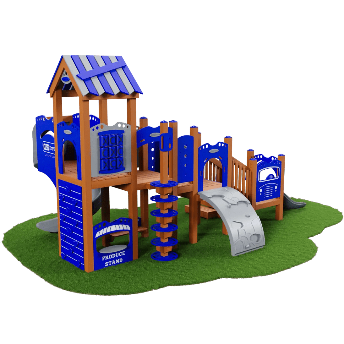 Blazing Star Playset - School-Age Playgrounds - Playtopia, Inc.