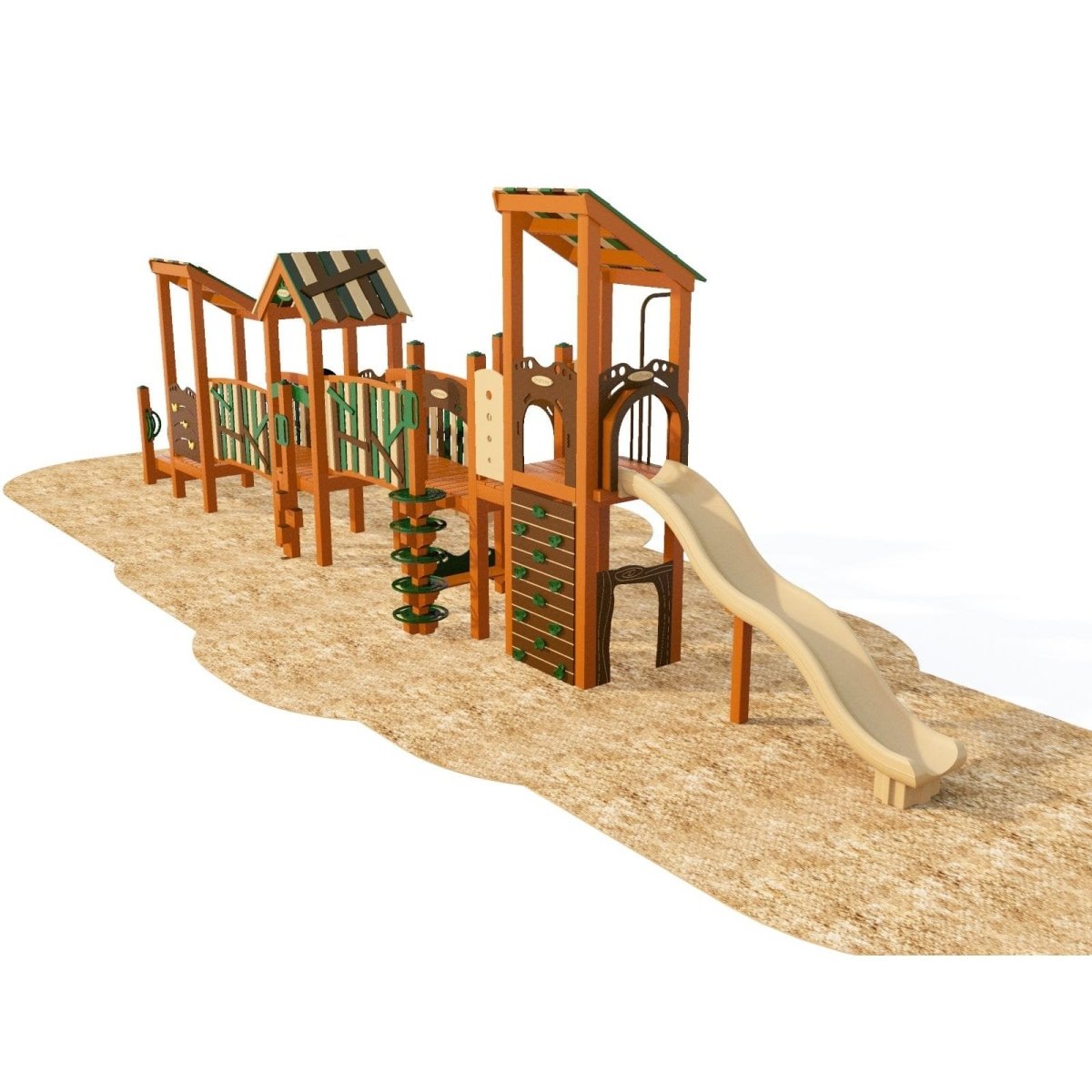 Mossy Glen Playset - School-Age Playgrounds - Playtopia, Inc.
