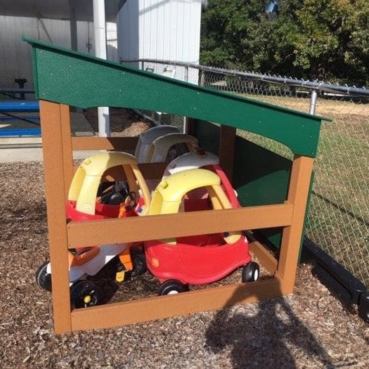 Open Trike Shed - Playground & Classroom Storage - Playtopia, Inc.
