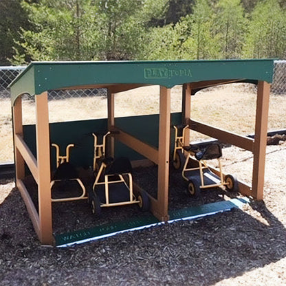 Open Trike Shed - Playground & Classroom Storage - Playtopia, Inc.
